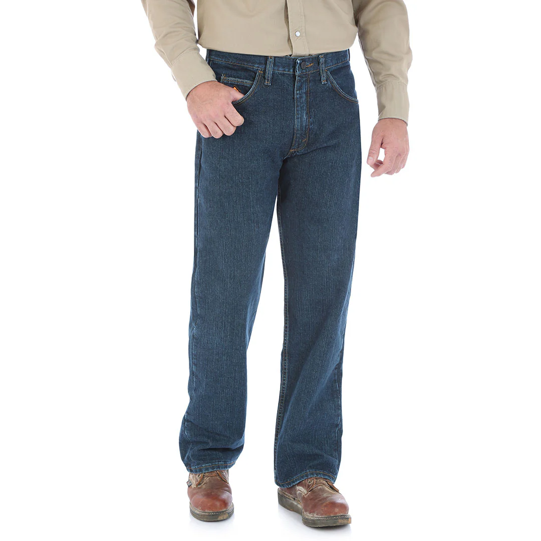 Wrangler Men's Flame Resistant Relaxed Fit Jeans