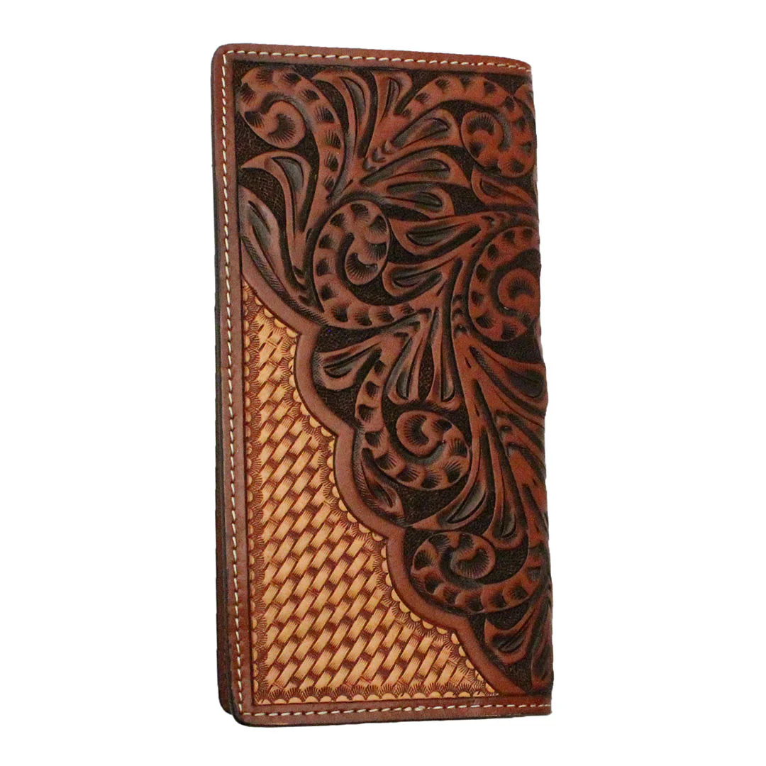 Ranger Belt Co. Men's Vine Basketweave Leather Rodeo Wallet