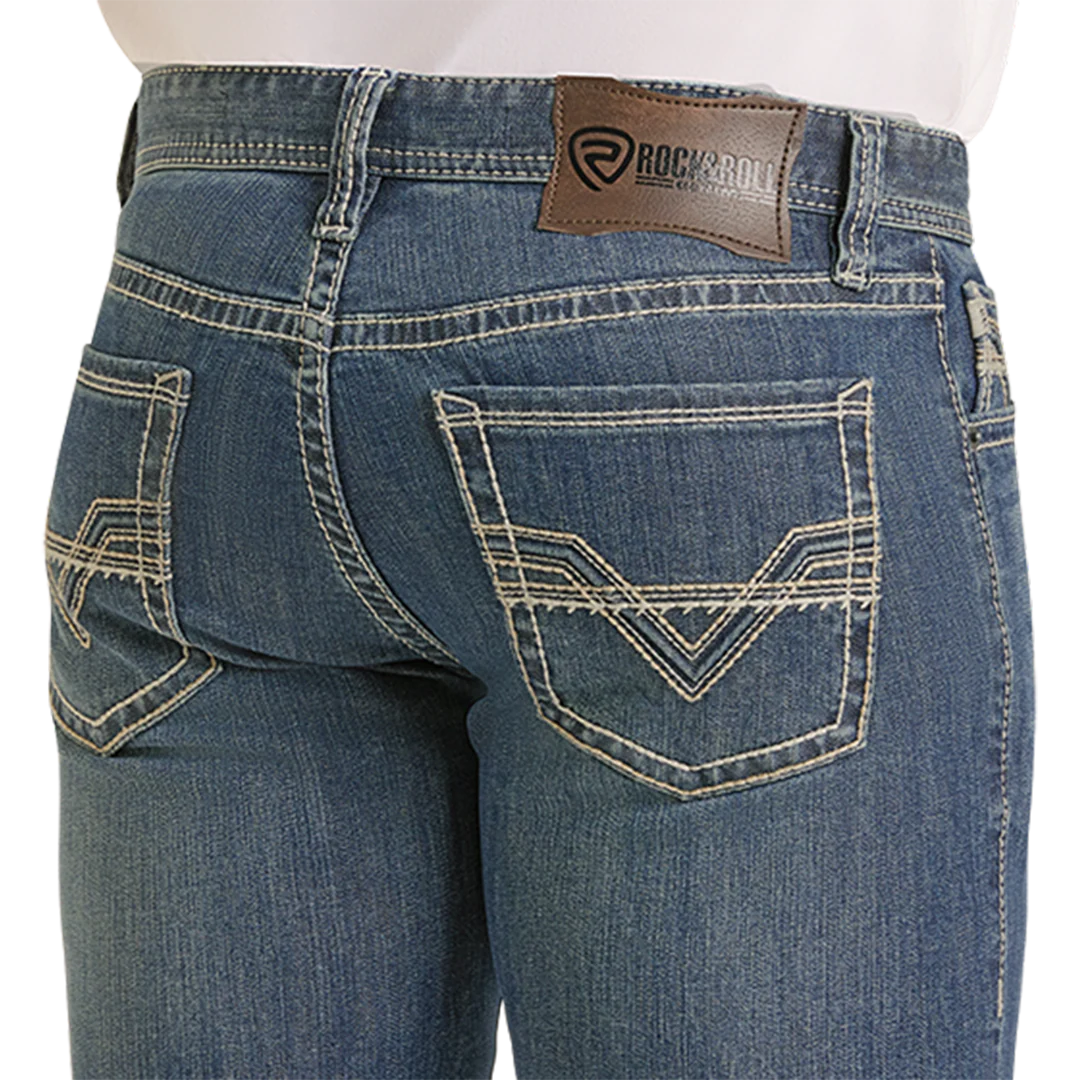 Rock & Roll Denim Men's Revolver Straight Jeans