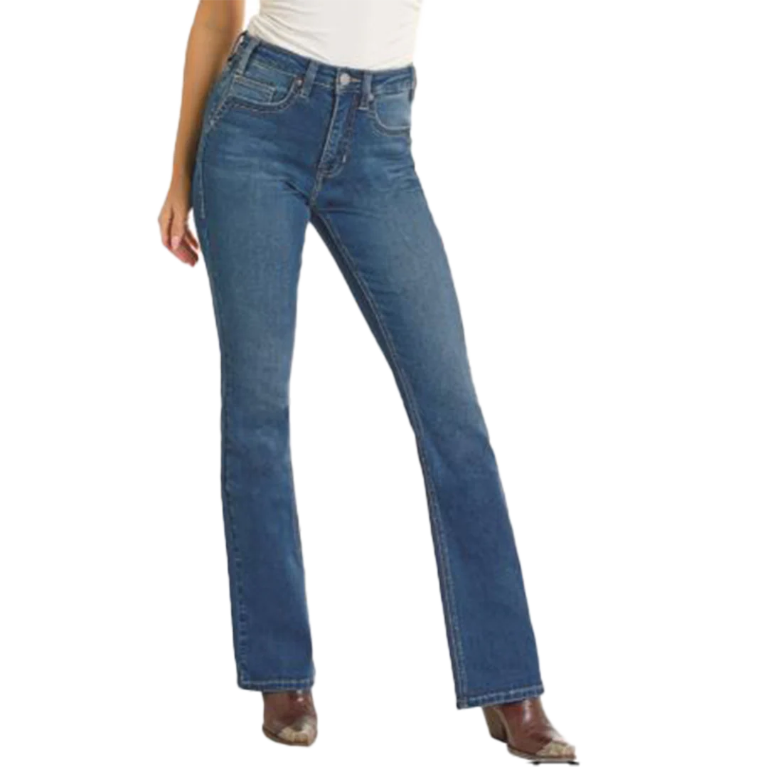 Rock & Roll Denim Women's Two Tone Bootcut Jeans