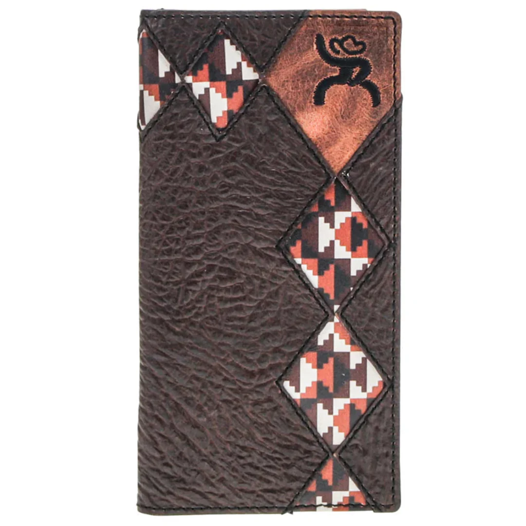 Hooey Men's Tahonta Dimond Patchwork Wallet