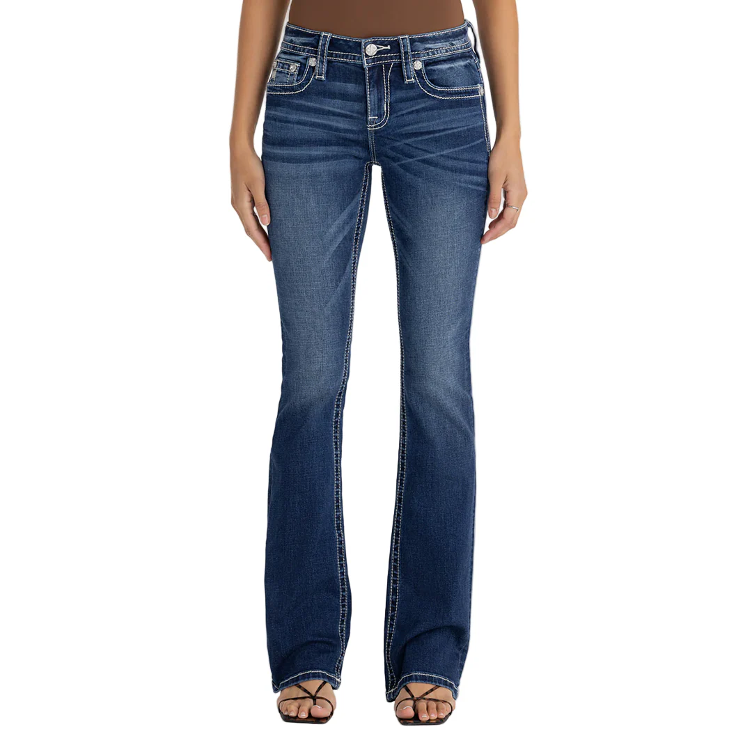 Miss Me Women's Calista Longhorn Bootcut Jeans