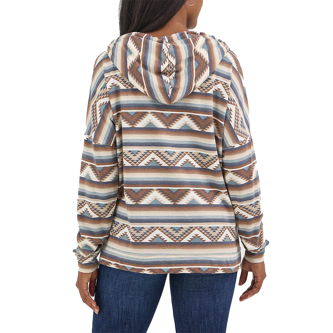 Wrangler Women's Geometric Relaxed Pullover Hoodie