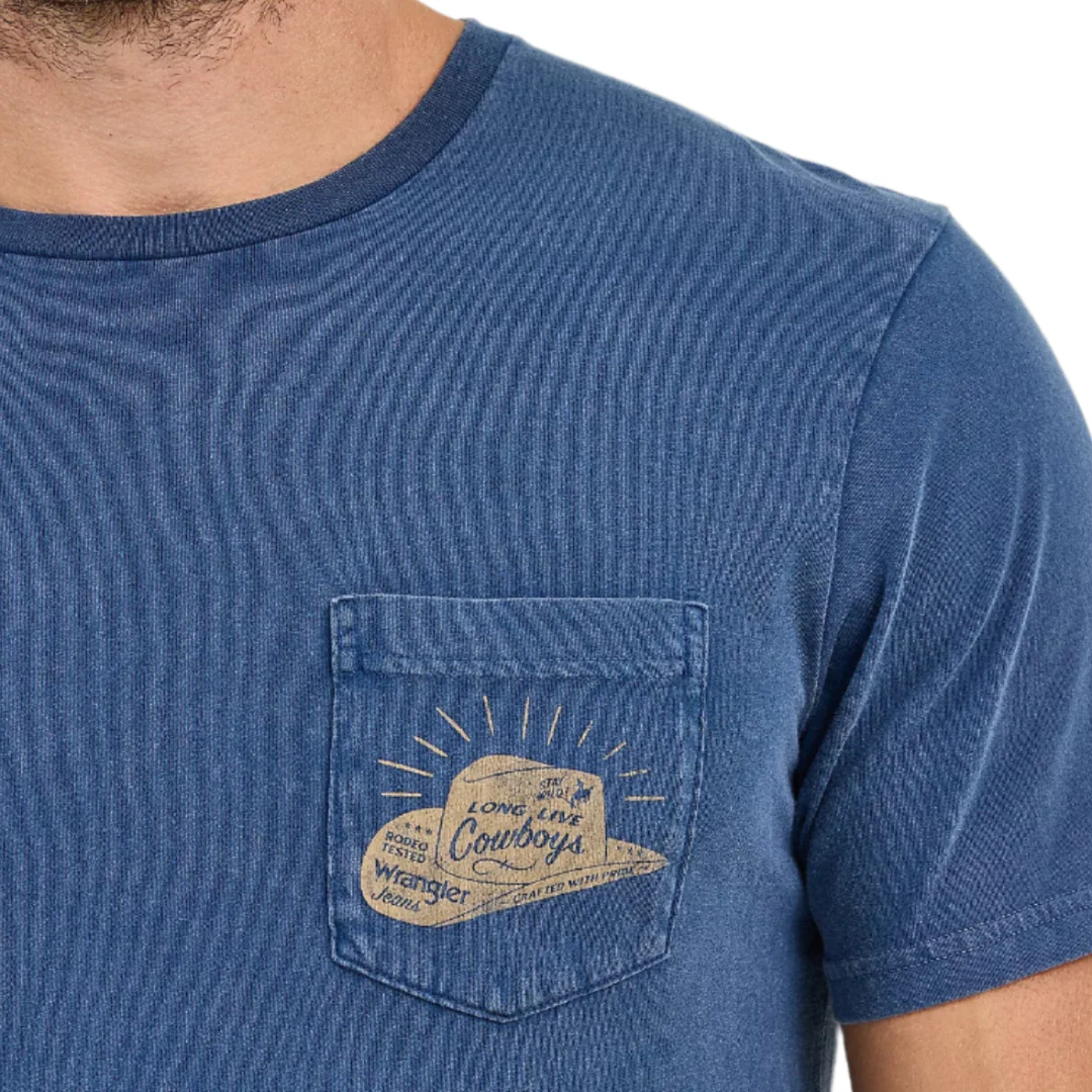 Wrangler Men's Back Graphic Pocket T-Shirt