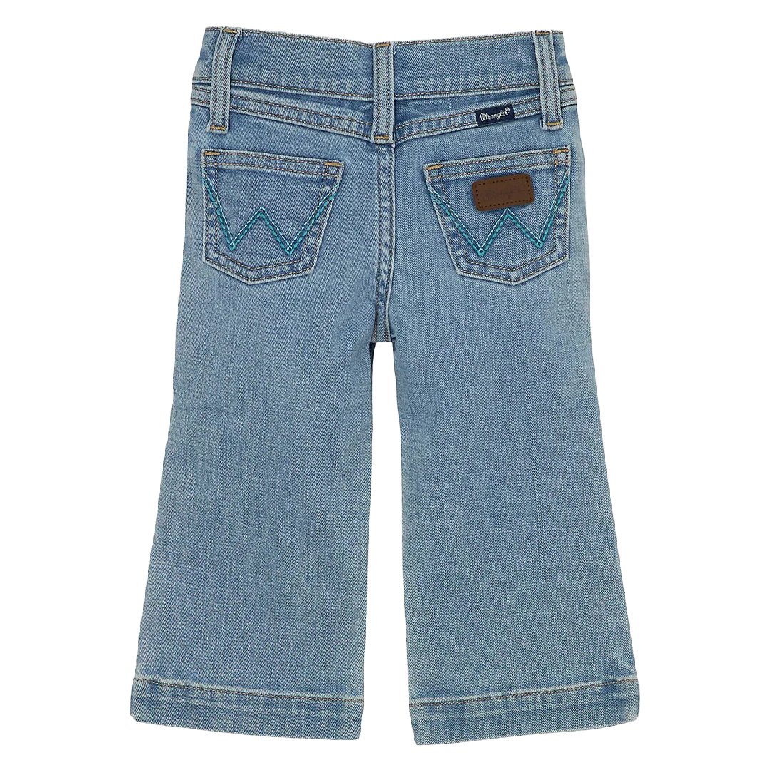 Wrangler Girls' Wide Leg Trouser Jeans