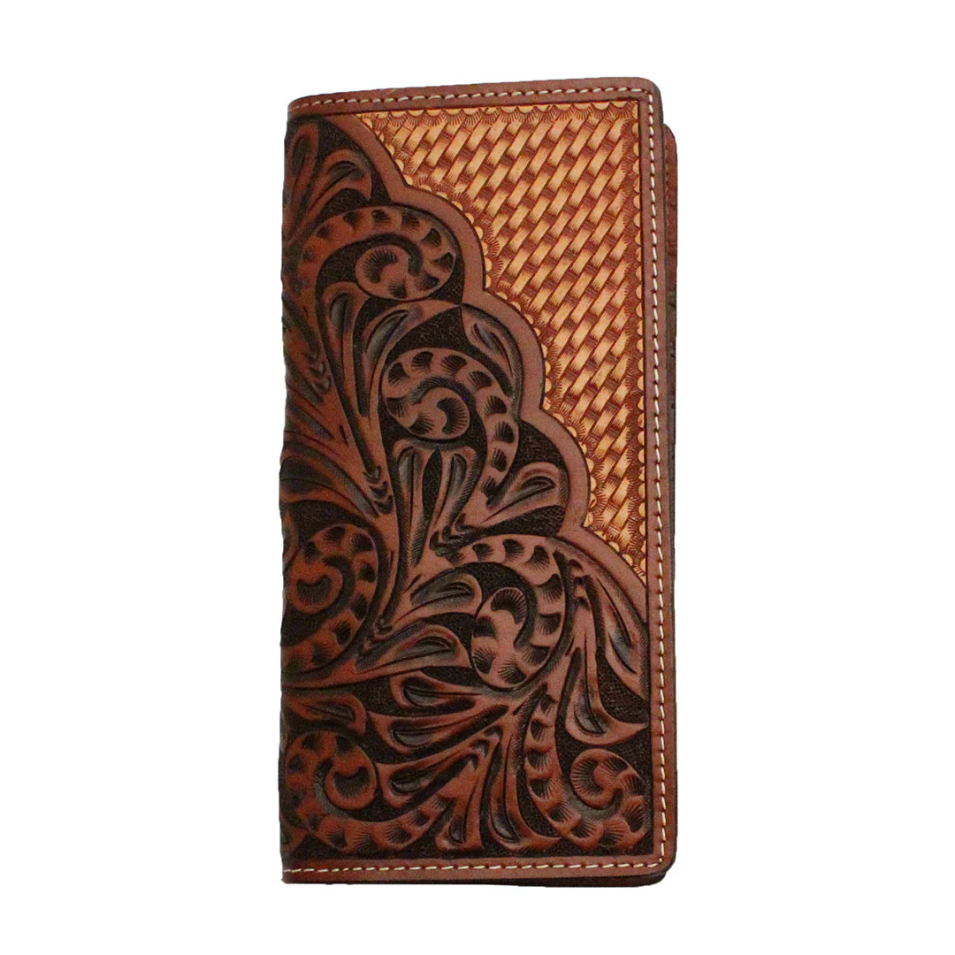Ranger Belt Co. Men's Vine Basketweave Leather Rodeo Wallet