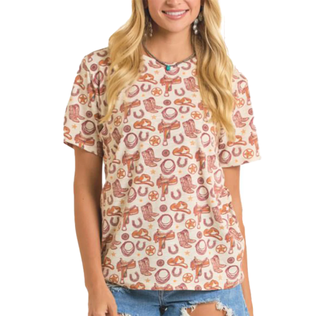 Rock & Roll Denim Women's Conversational Print T-Shirt