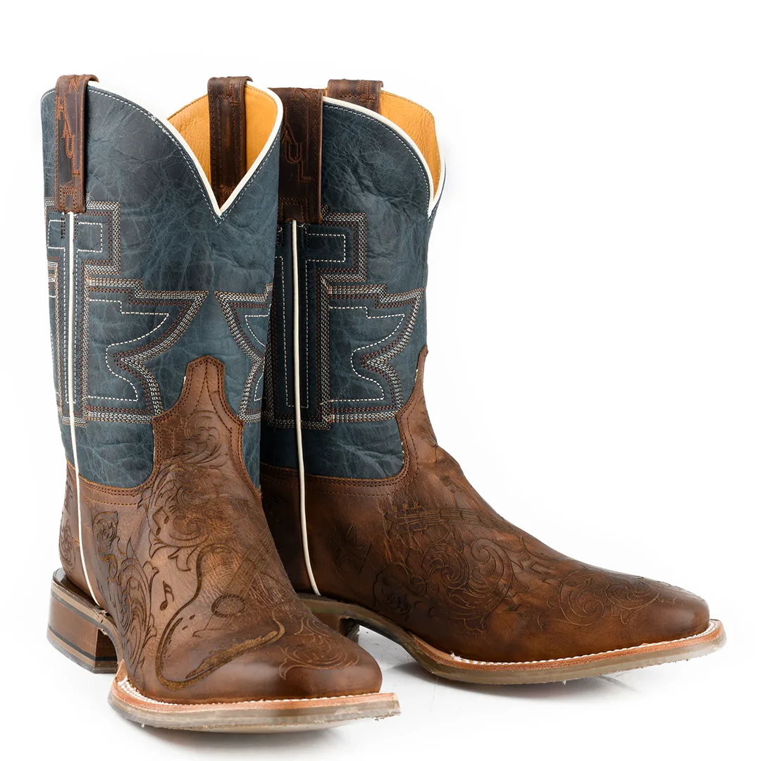 Tin Haul Men's Guitar Rock On Cowboy Boots