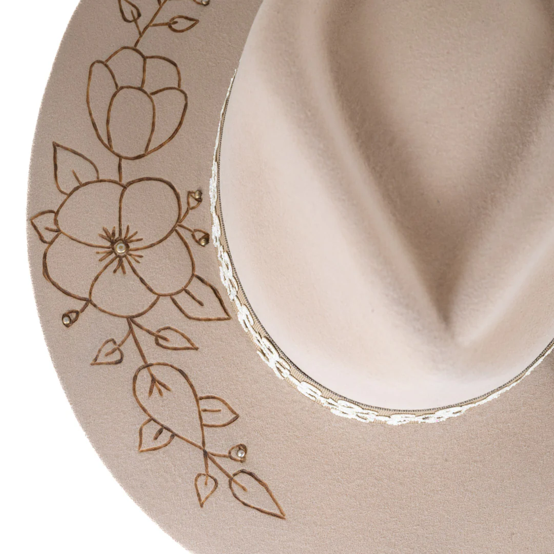 Corral Women's Floral Felt Hat