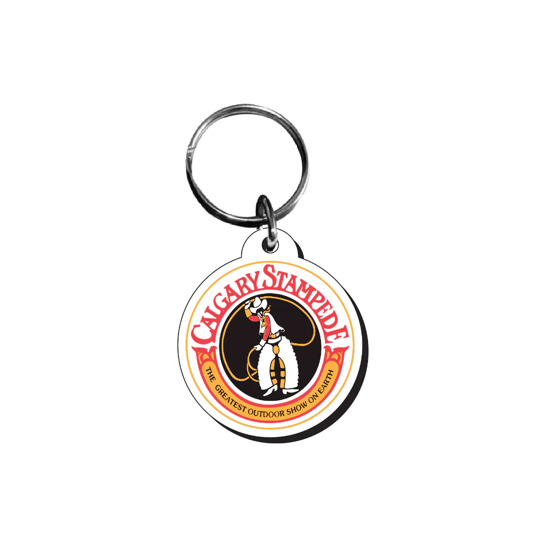 Calgary Stampede Wood Slim Logo Key Chain