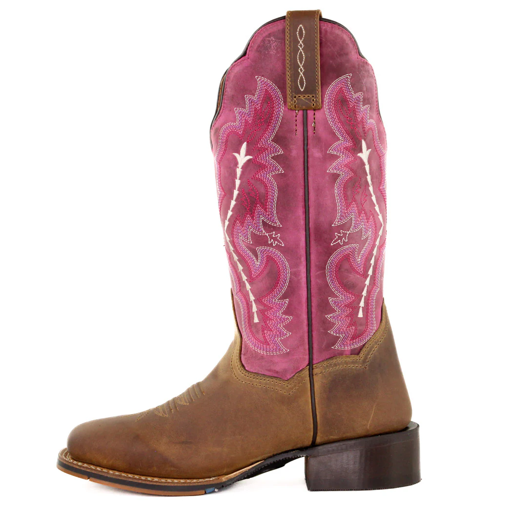 Dan Post Women's Scallop Leather Cowgirl Boots