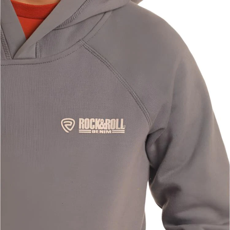 Rock & Roll Denim Boys' Dale Graphic Skull Hoodie