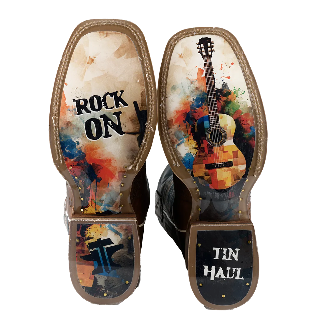 Tin Haul Men's Guitar Rock On Cowboy Boots