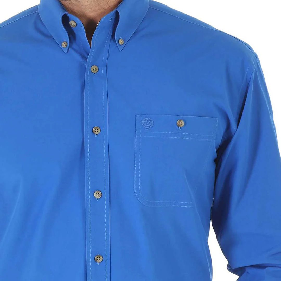 Wrangler Men's George Strait Solid Button-Down Shirt