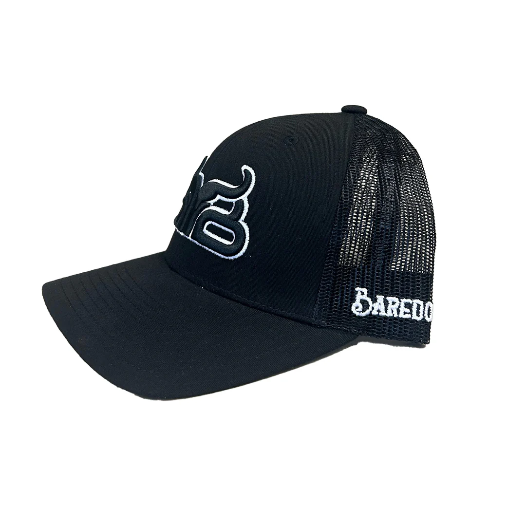 Baredown Brand Unisex Black Logo Cap