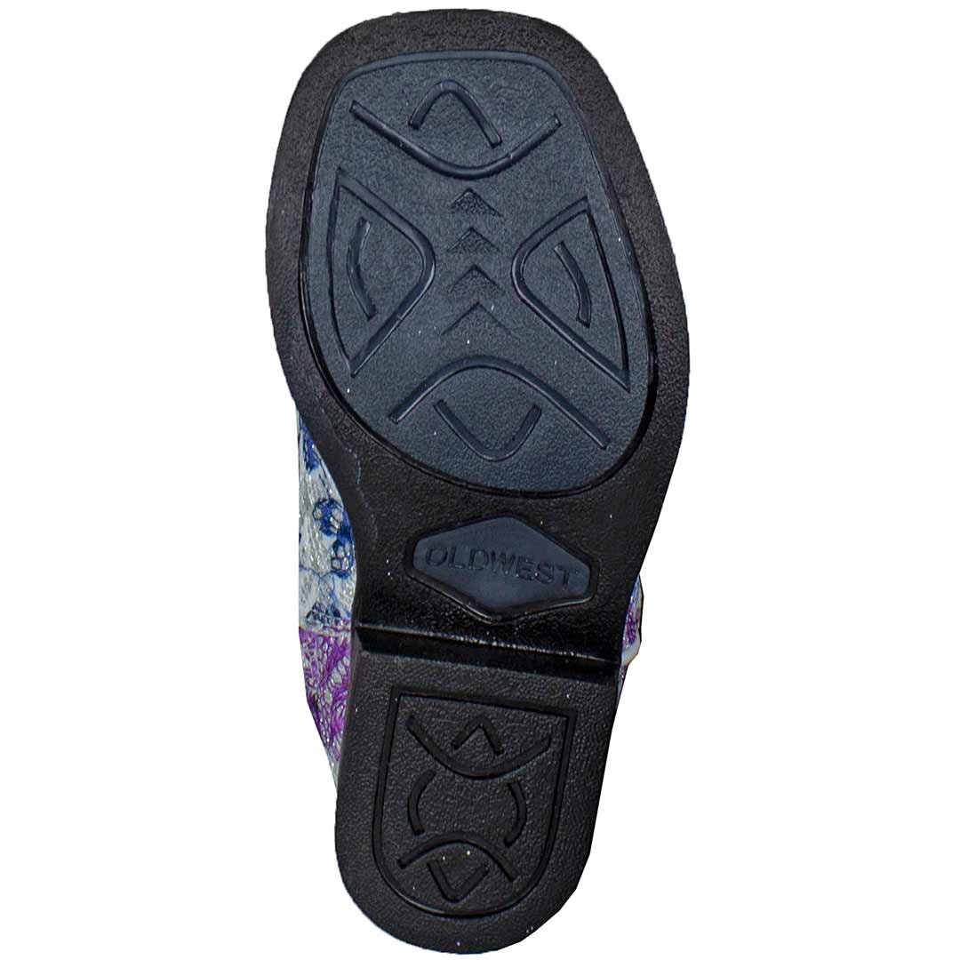 Old West Toddler Girls' Floral Bling Cowgirl Boots