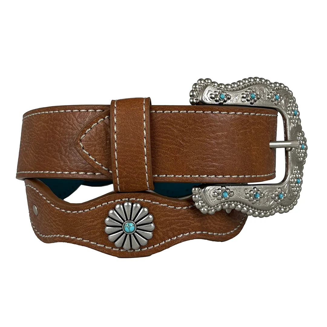 Catchfly Girls' Flower Conchos Belt