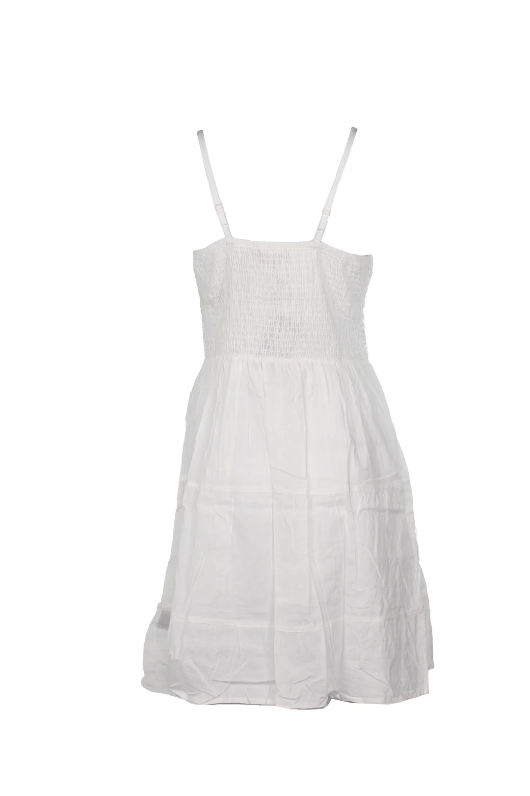 En/Kay Women's White Straps Dress