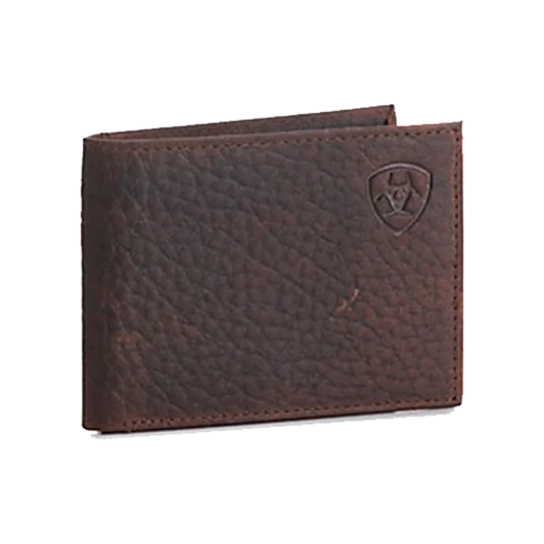 Ariat Men's Embossed Shield Logo Bifold Wallet