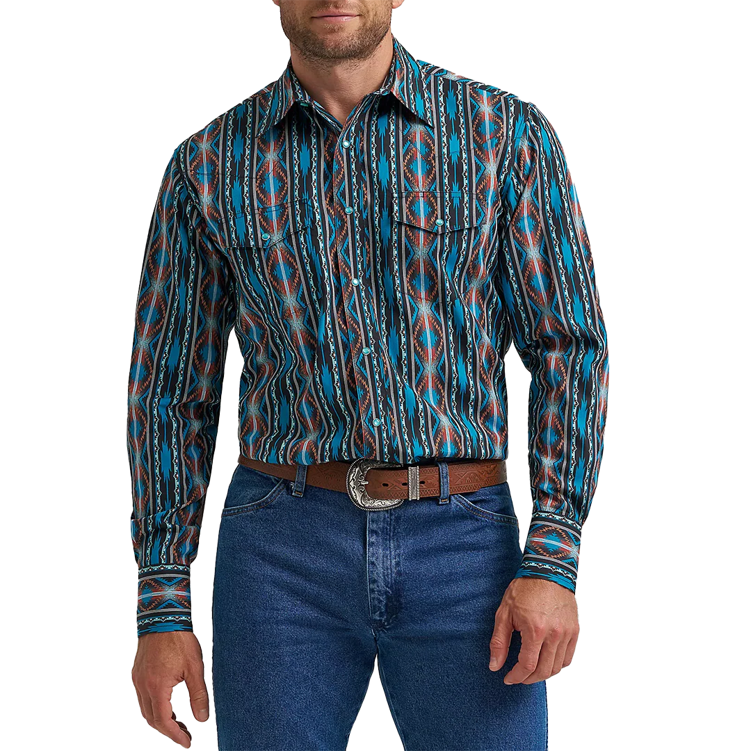 Wrangler Men's Checotah Long Sleeve Snap Shirt