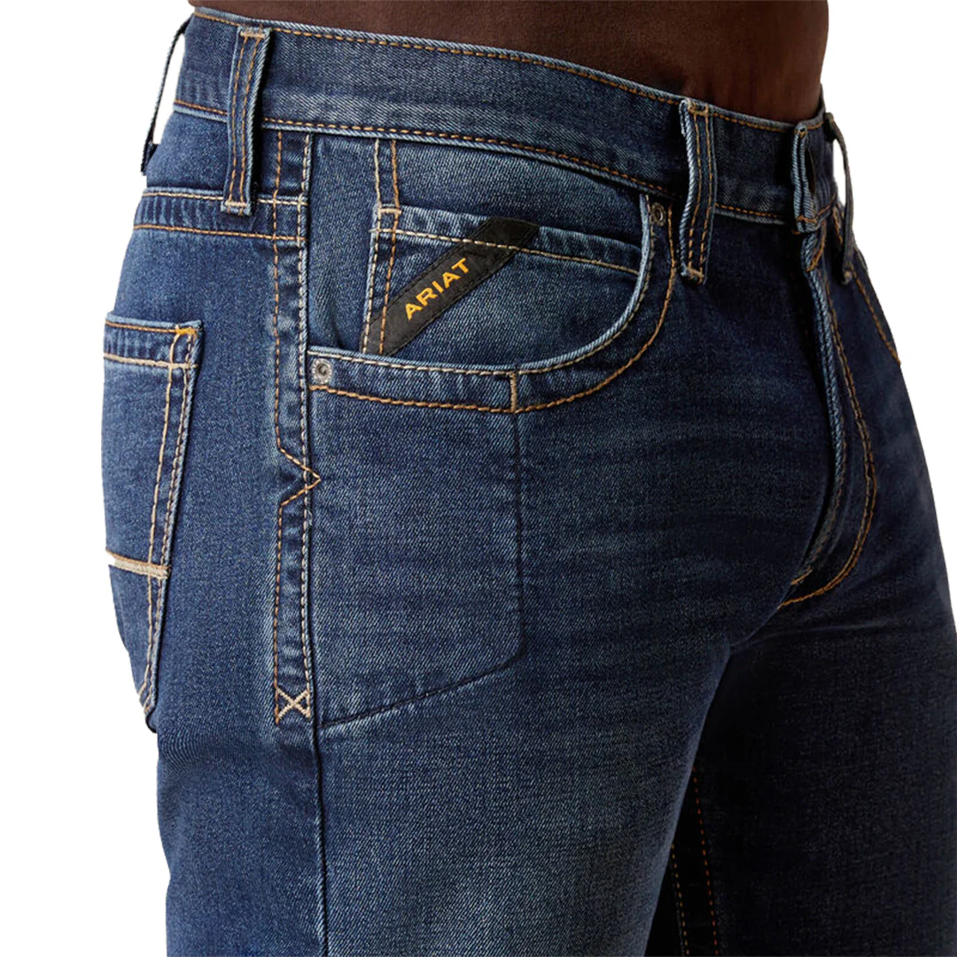 Ariat Men's Rebar M4 Relaxed Acclimatize Bootcut Jeans