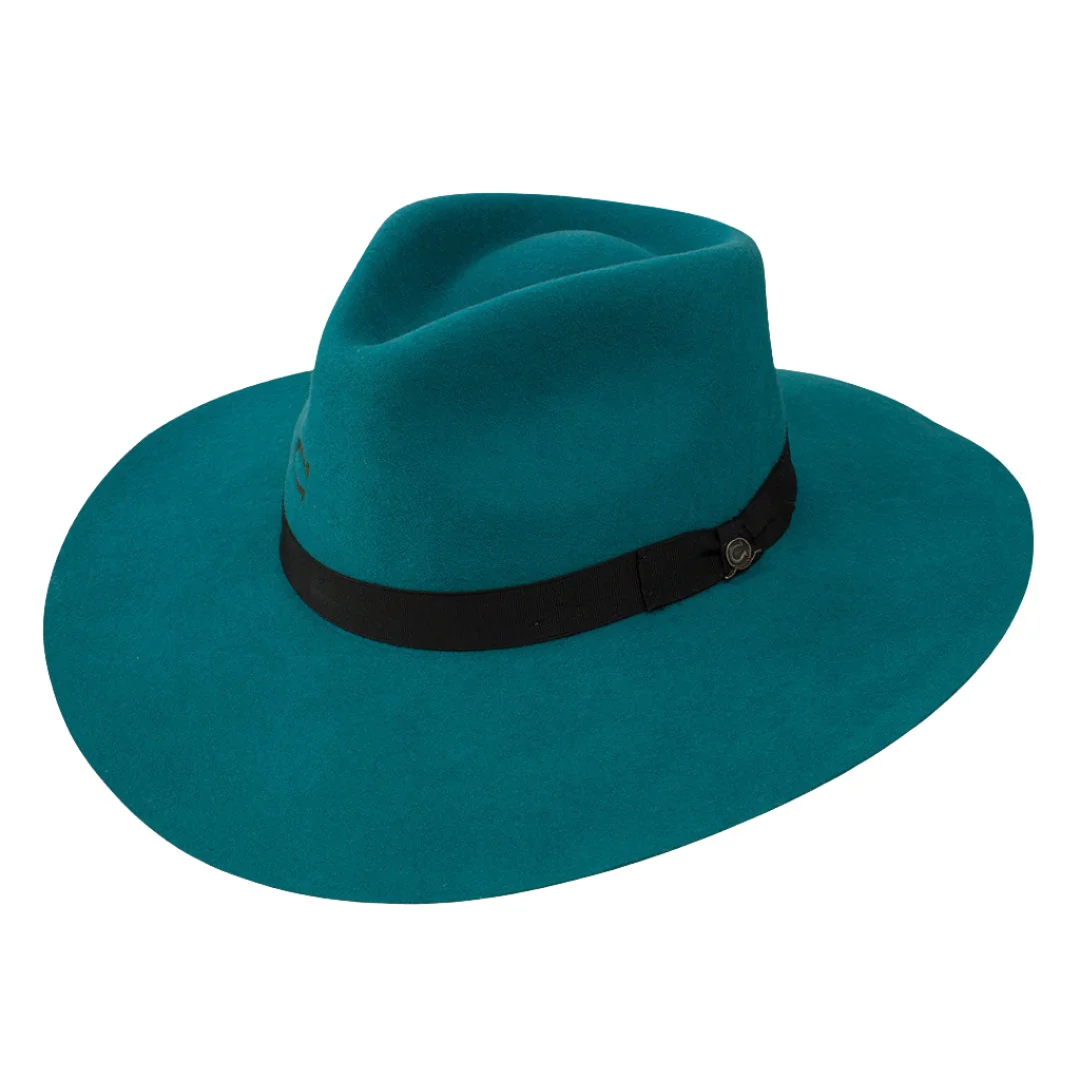 Charlie 1 Horse Highway Teal Felt Cowgirl Hat