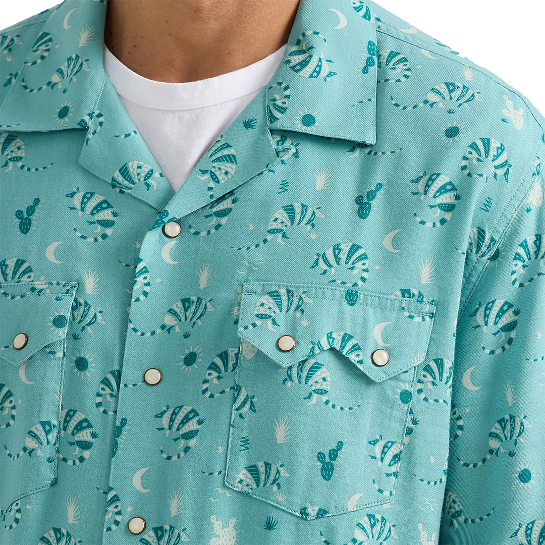 Wrangler Men's Coconut Cowboy Short Sleeve Snap Shirt