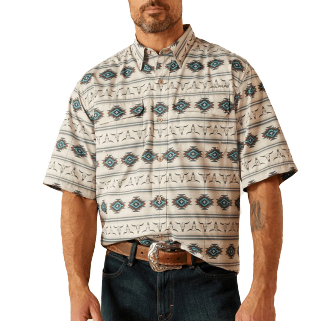 Ariat Men's French Oak VentTek Short Sleeve Western Shirt
