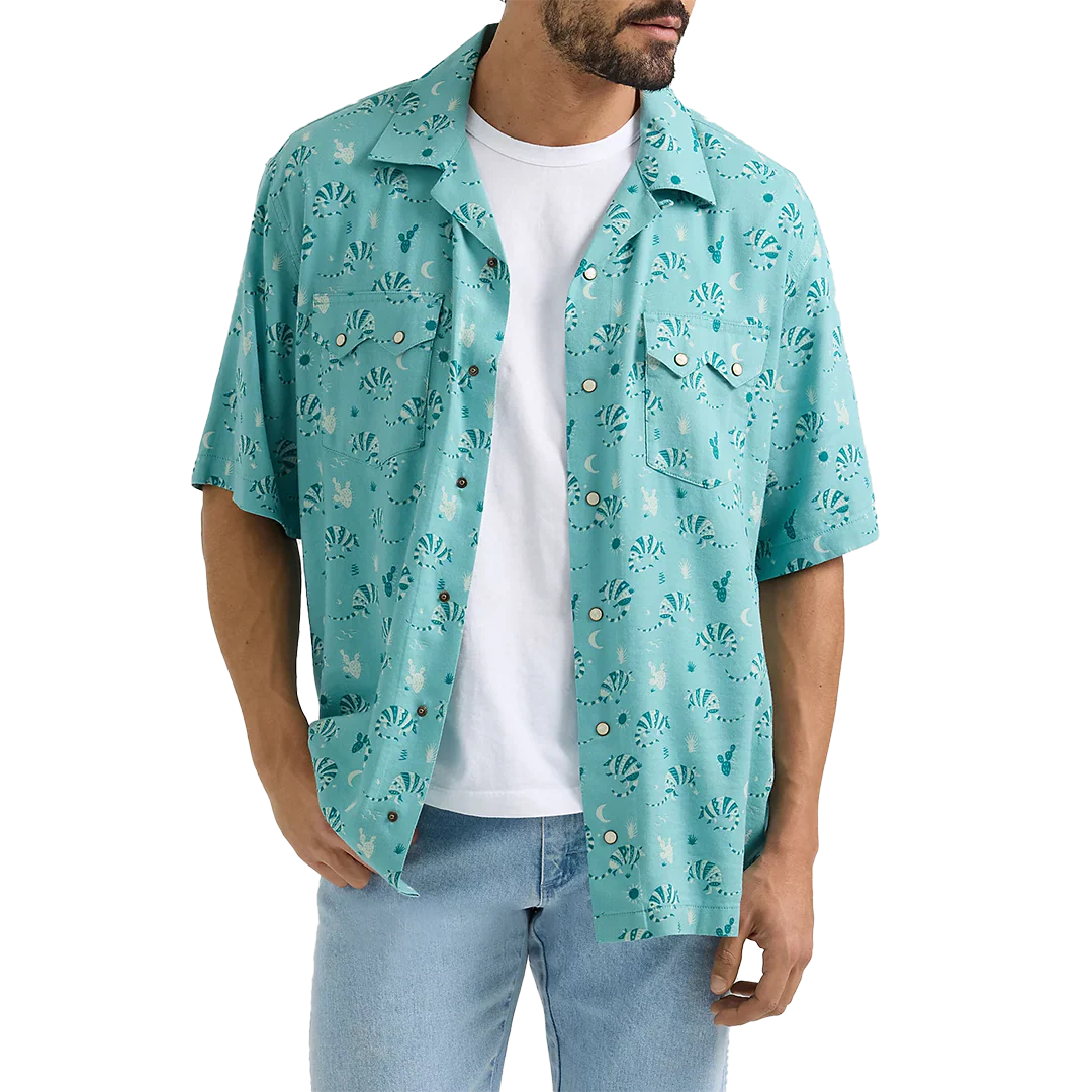 Wrangler Men's Coconut Cowboy Short Sleeve Snap Shirt