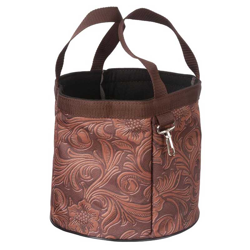 Tough 1 Tooled Leather Final Touches Grooming Caddy