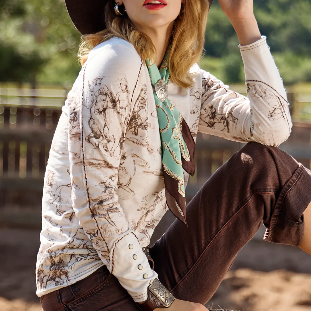 Double D Ranch Women's Take the Reins Top