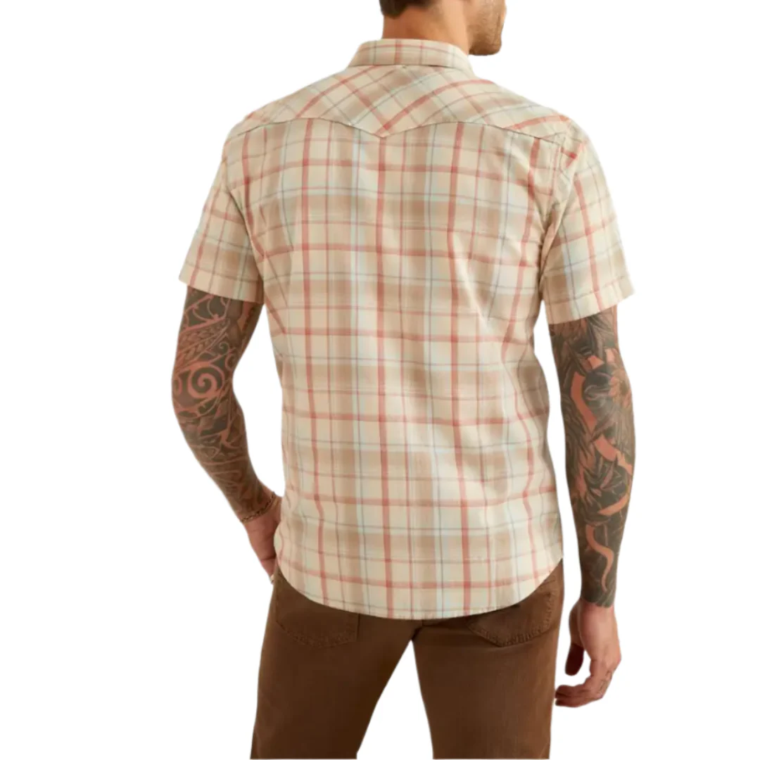 Ariat Men's Retro Hughie Plaid Short Sleeve Snap Shirt