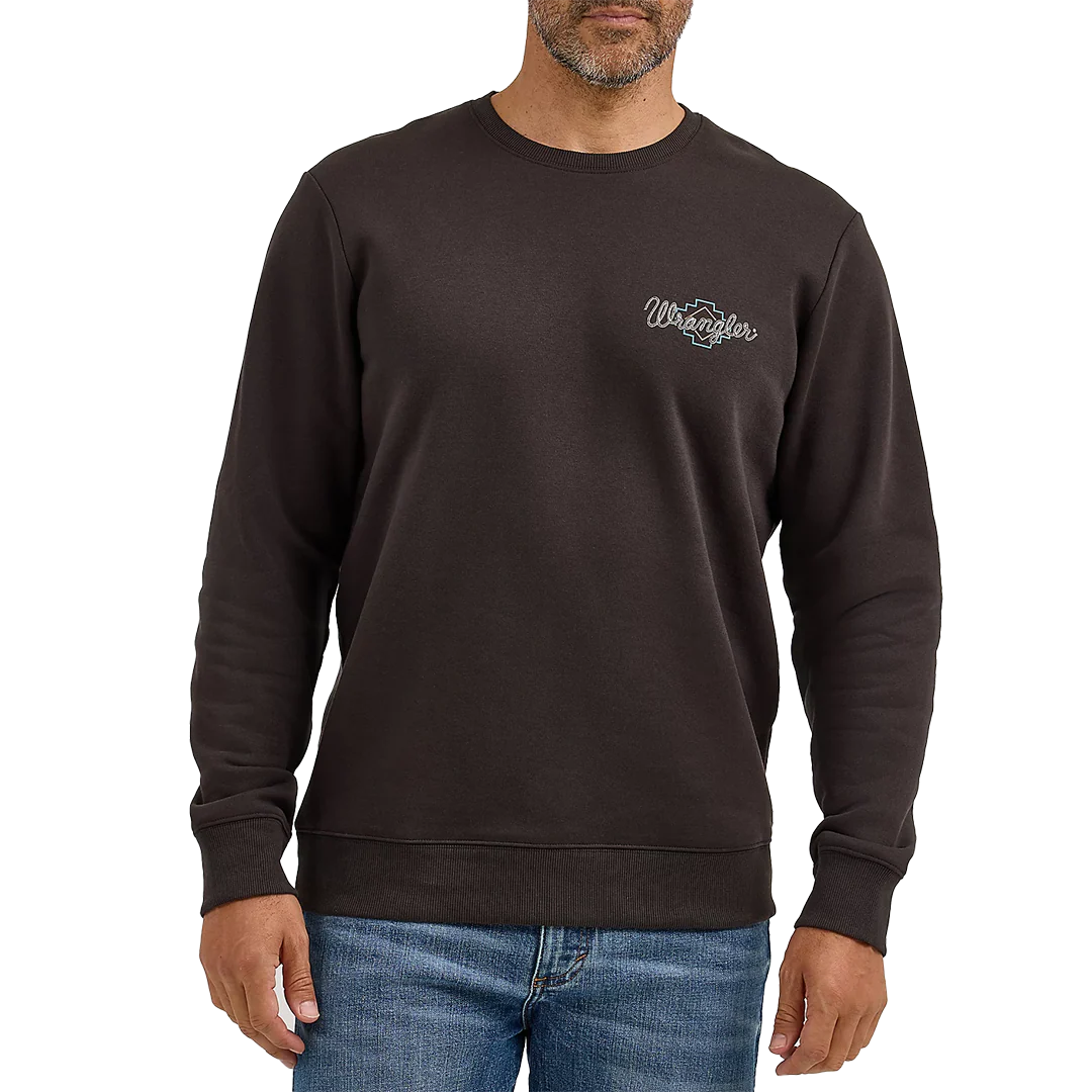 Wrangler Men's Graphic Long Sleeve Pullover