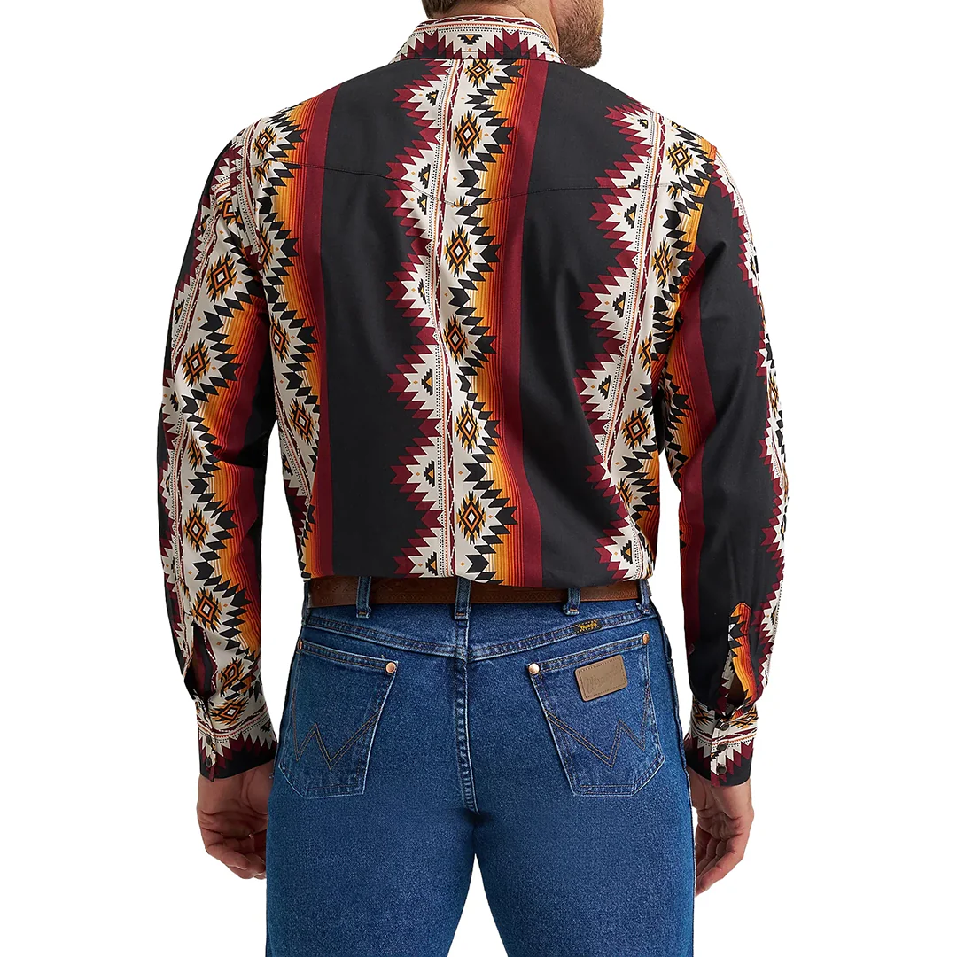 Wrangler Men's Checotah Long Sleeve Snap Shirt