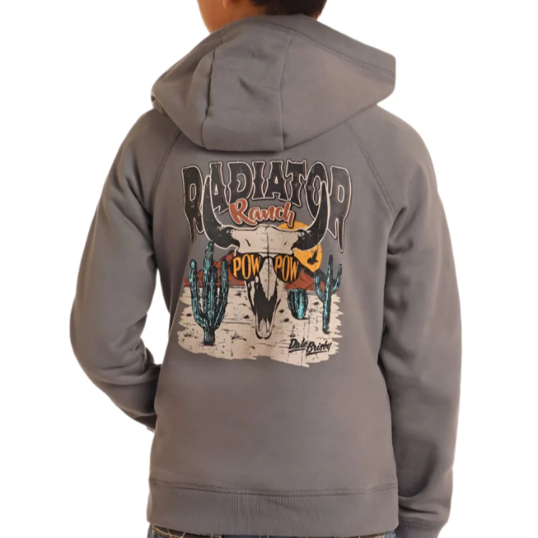Rock & Roll Denim Boys' Dale Graphic Skull Hoodie