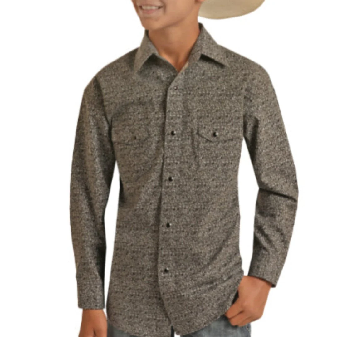 Rock & Roll Cowboy Boys' Vintage Snap Shirt