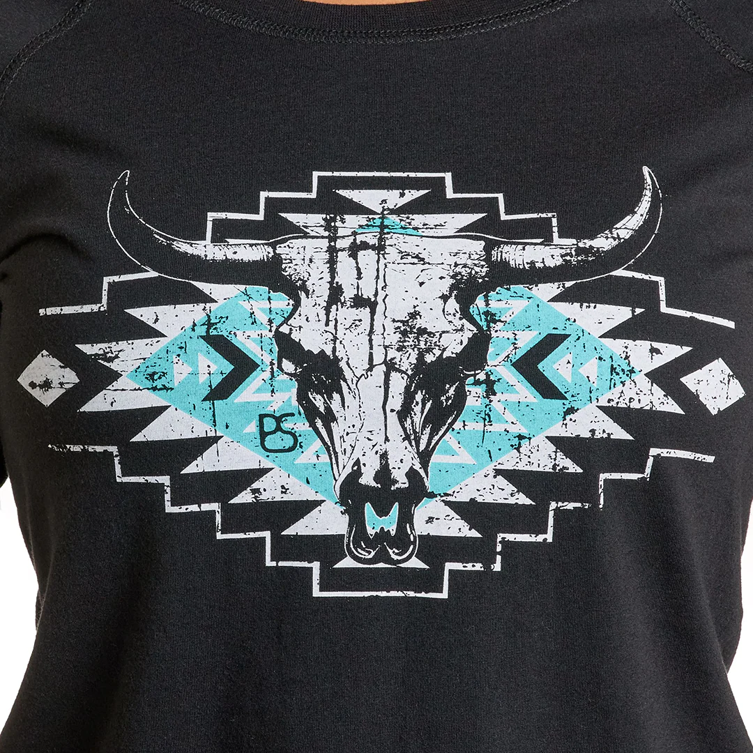 Rock & Roll Denim Women's Raglan Screen Blouse