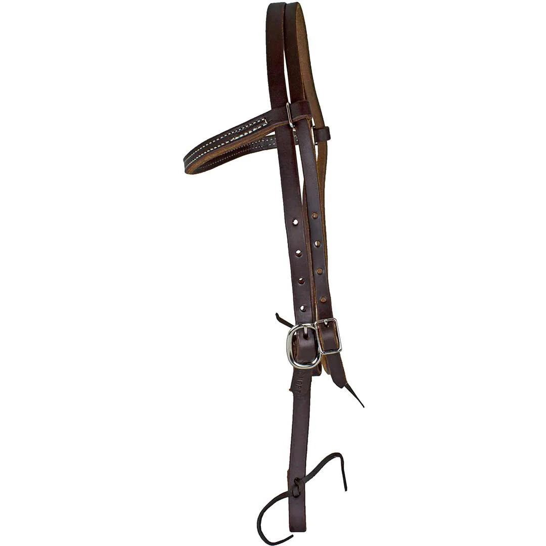 True North Trading Herman Oak Heavy Oil Browband Headstall