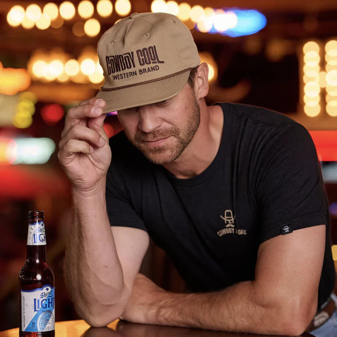Cowboy Cool Men's Wave Rider Rope Snap Back Cap
