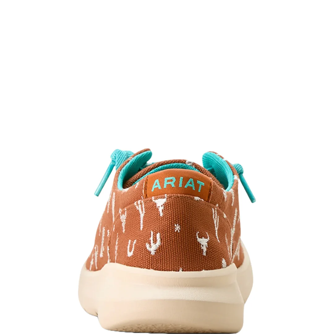 Ariat Women's Hilo Western Graphic Burnt Slip-On Shoes