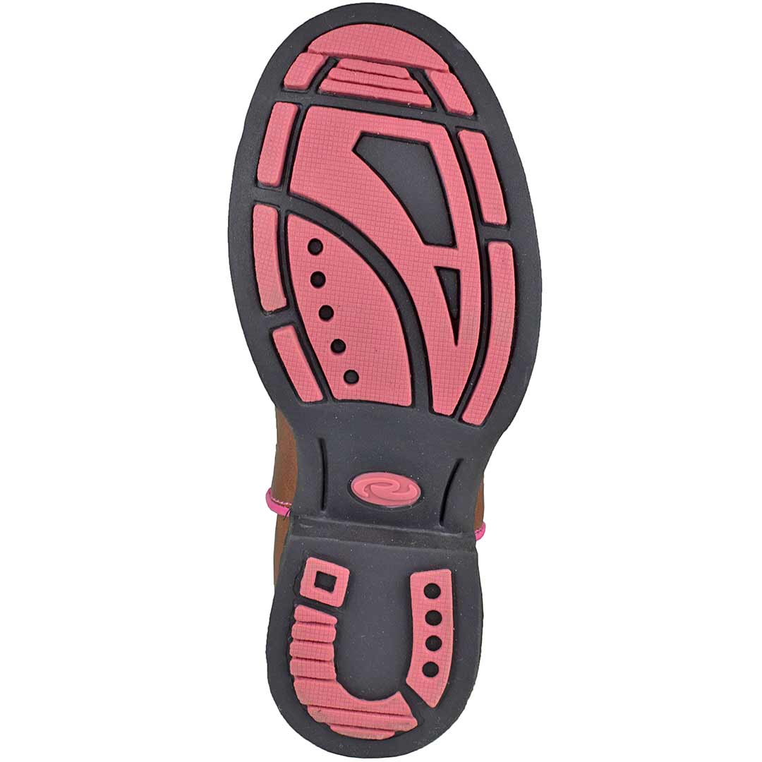 Roper Girls' Lighting Round Toe Light Up Cowgirl Boots