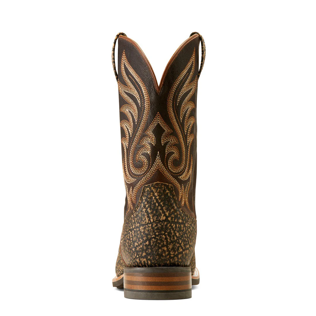Ariat Men's Cattle Call Muddy Elephant Print Cowboy Boots
