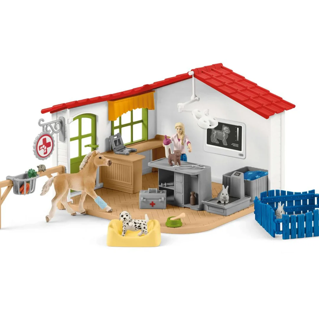 Schleich Veterinarian practice with pets Toy Set