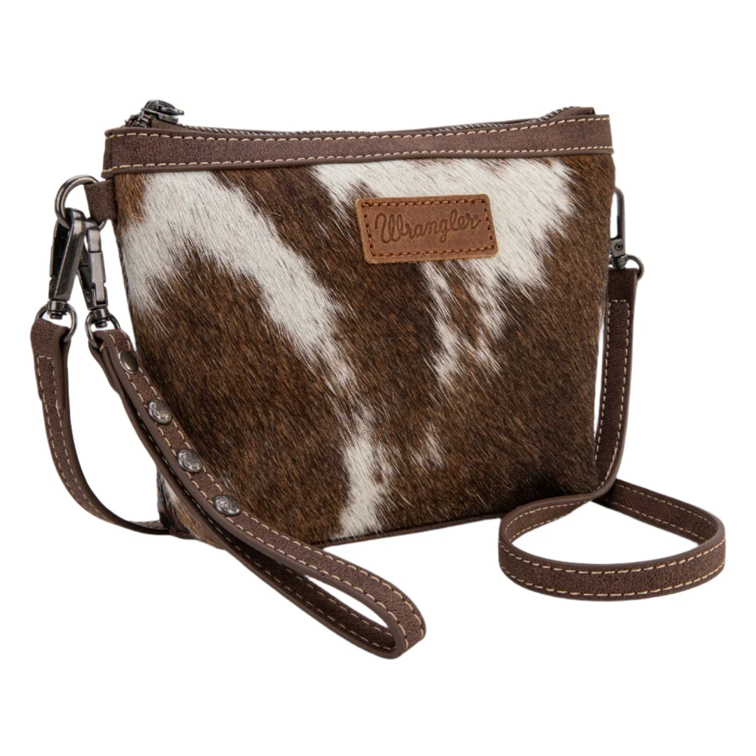 Wrangler Women's Genuine Hair-On Cowhide Crossbody