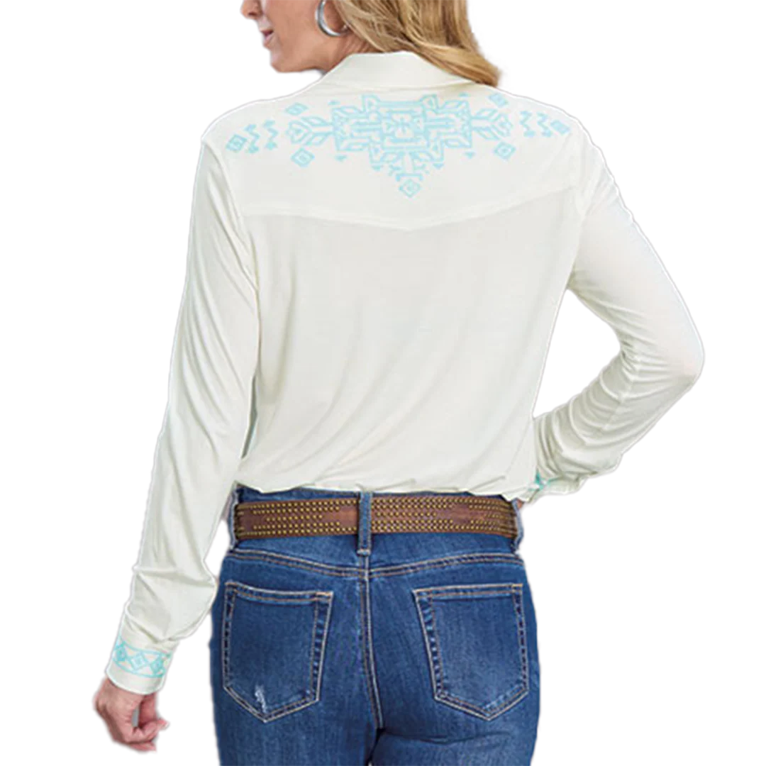 Stetson Women's Embroidery Long Sleeve Snap Shirt
