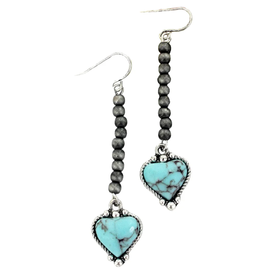 Wyo Horse Women's Heart Strings Earrings