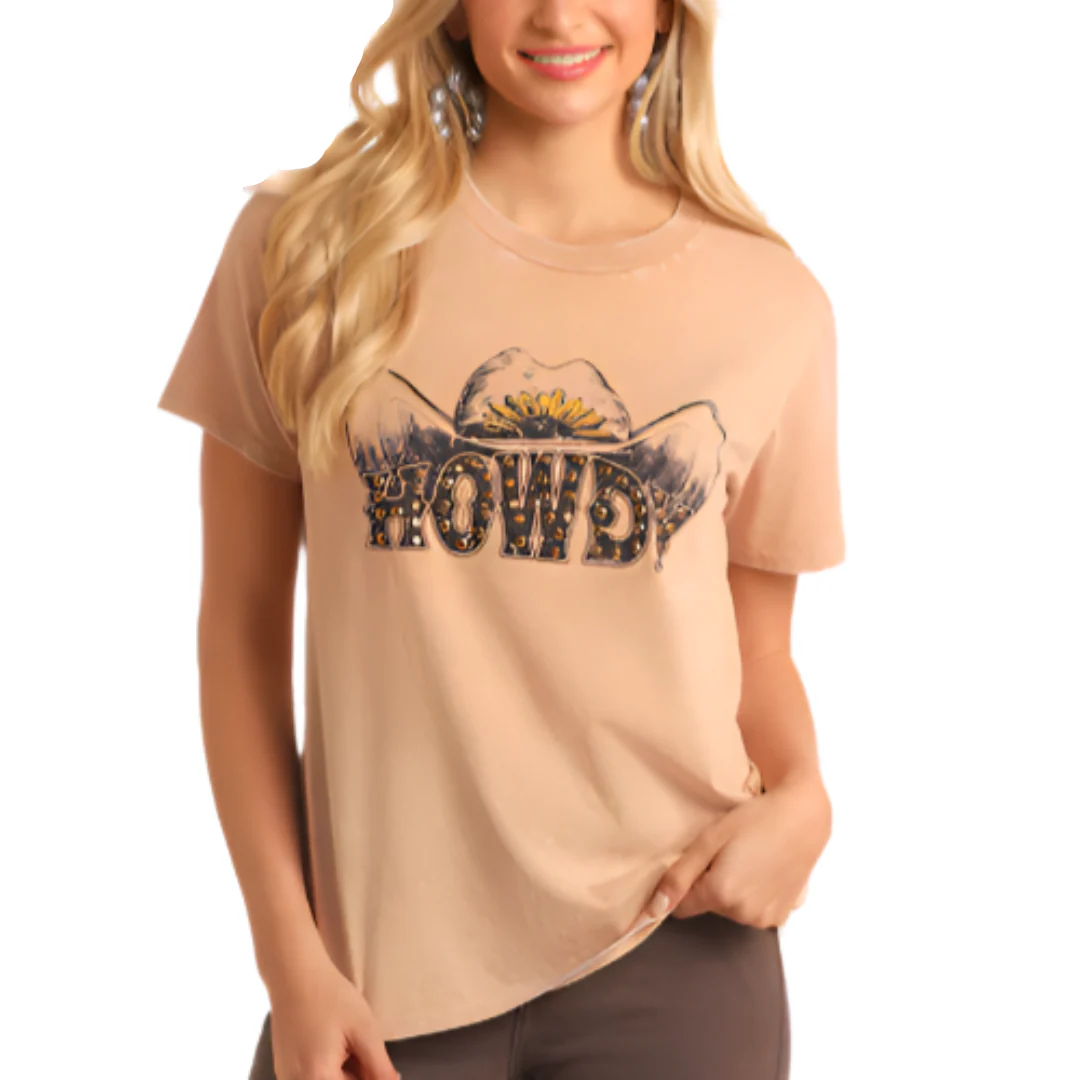 Rock & Roll Denim Women's Howdy Graphic T-Shirt