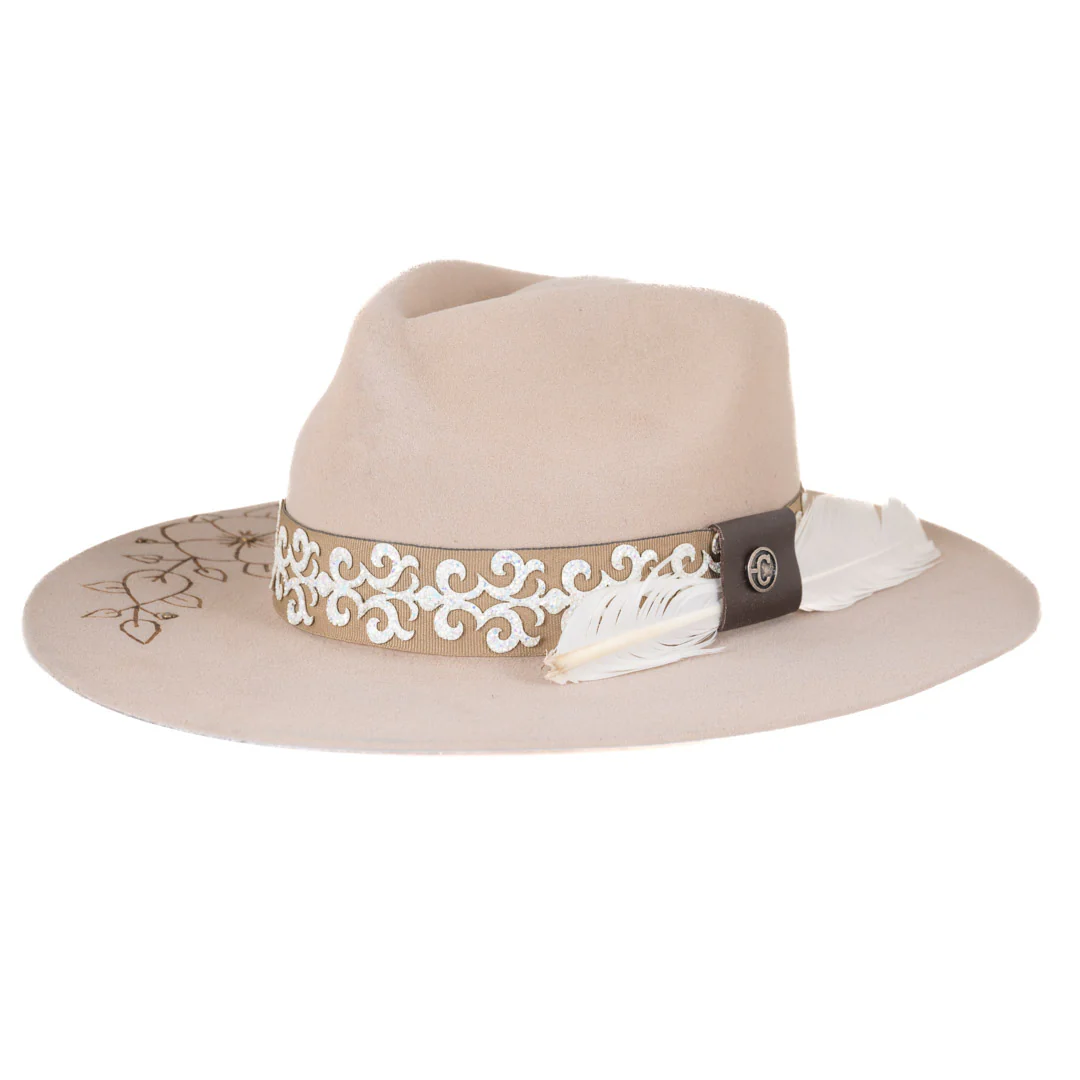 Corral Women's Floral Felt Hat
