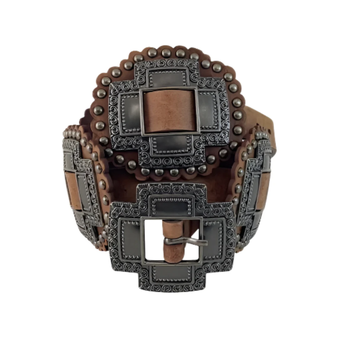 Roper Women's Cross Shaped Conchos Belt