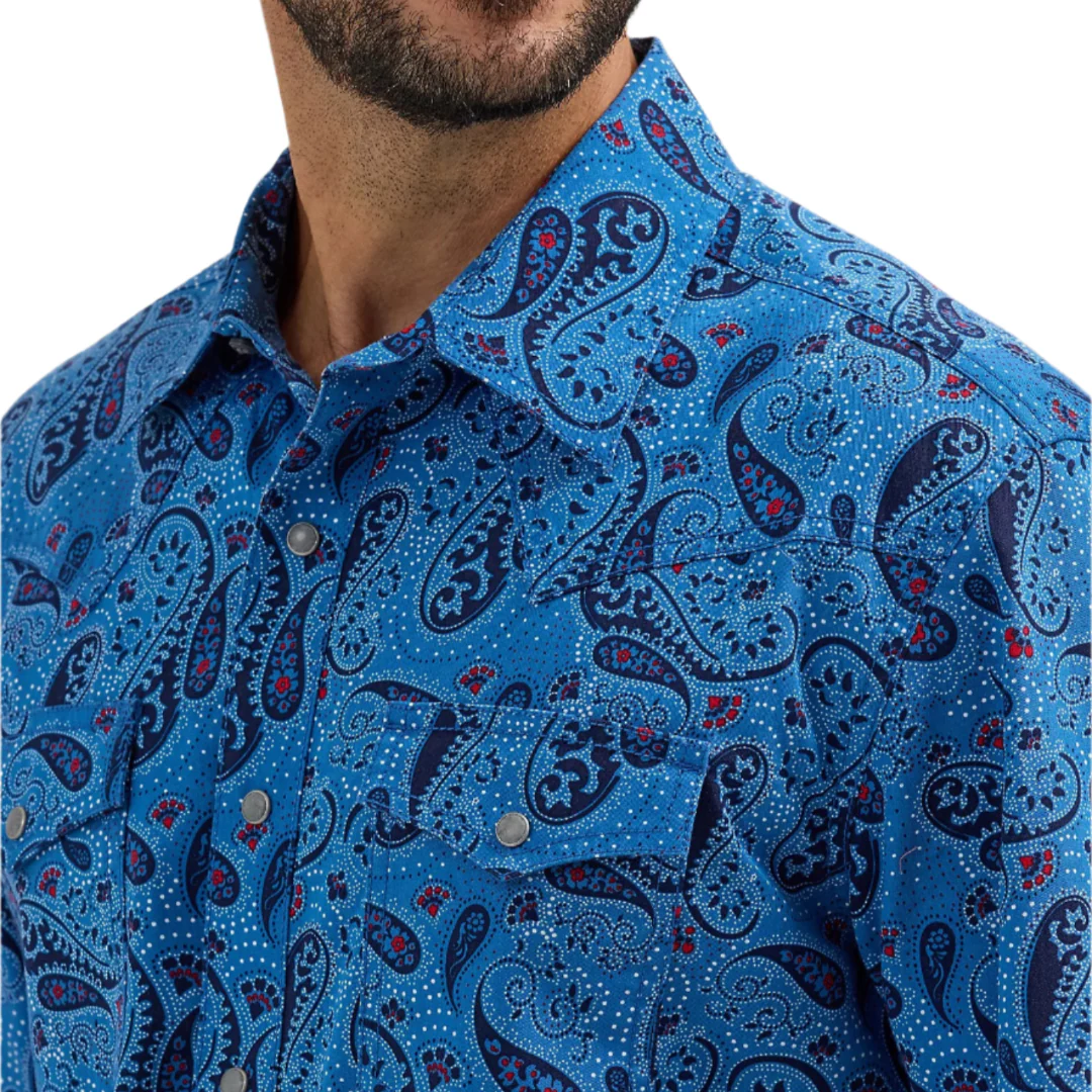 Wrangler Men's Retro Premium Long Sleeve Snap Shirt